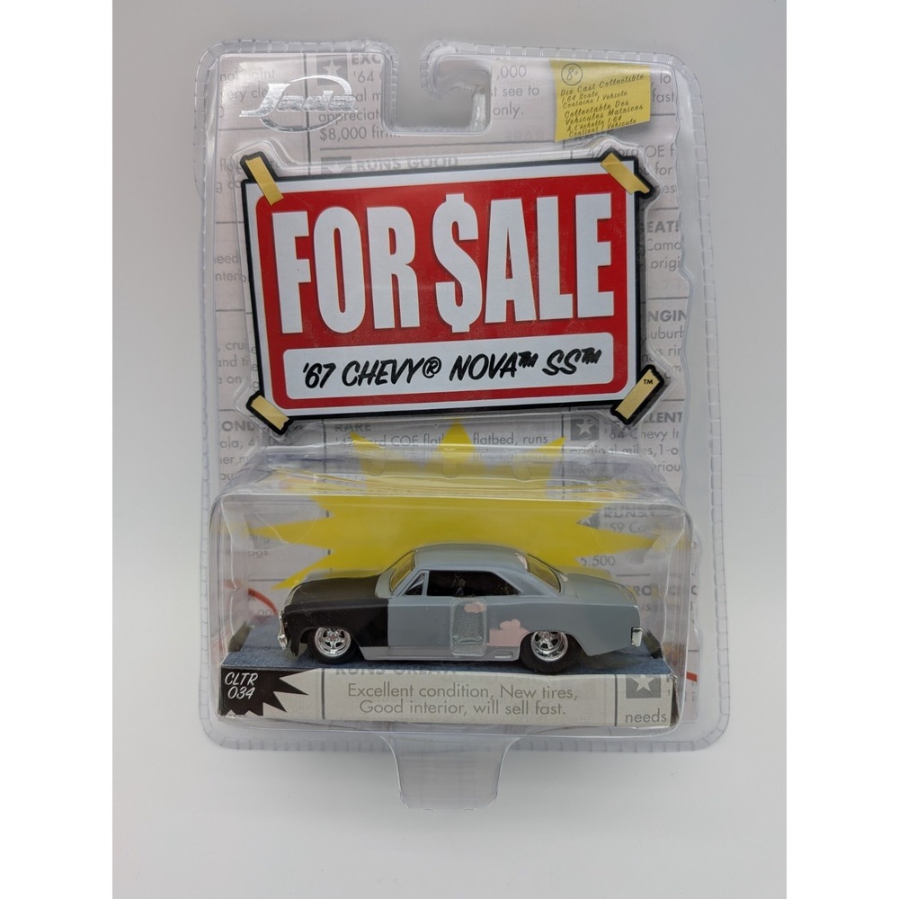Jada Toys For Sale Series '67 Chevy Nova CLTR 034 1:64 Die-Cast Collectible NIP